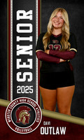 D.Outlaw Volleyball Banner