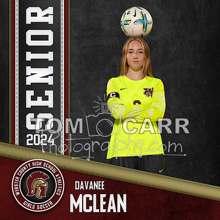 D.Mclean Girls Soccer Banner