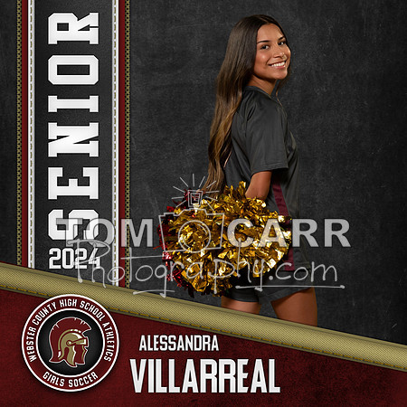 A.Villarreal Girls Soccer Banner