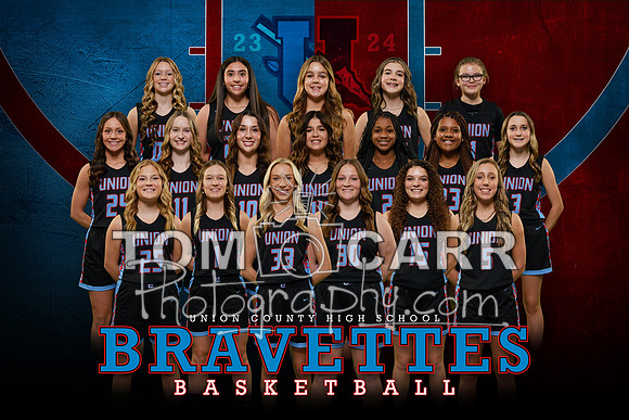 _Braves Girls Basketball Team 2023-24