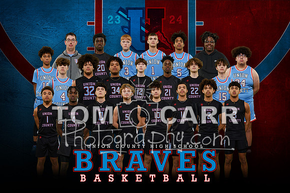 _Braves Boys Basketball Team 2023-24