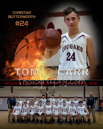 Christian MCMS Boys Basketball 8x10