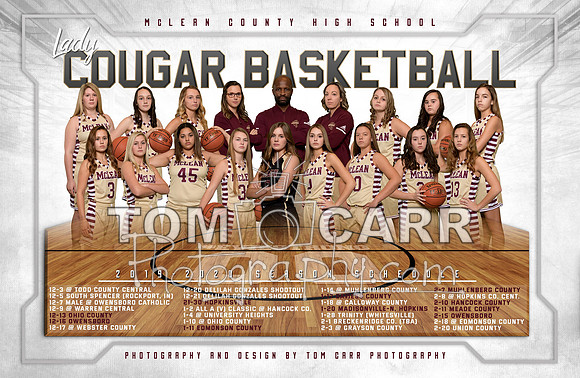 Girls BB Schedule Poster