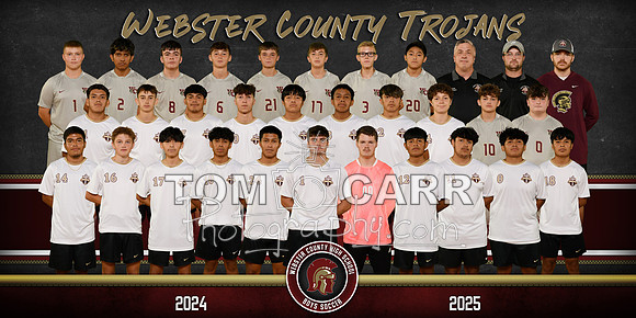 WCHS Boys Soccer Team Banner 2025