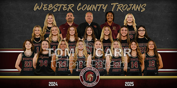 WCHS Girls Basketball Team Banner 2025