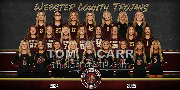 WCHS Volleyball Team Banner 2025