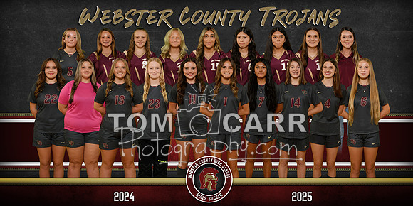 WCHS Girls Soccer Team Banner 2025